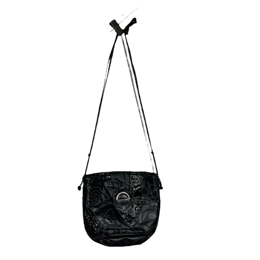 Vintage 80s Sharif Back Patchwork Shoulder Bag